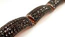 Extraordinary original Bohemian garnet armadillo bangle/bracelet