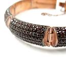 Extraordinary original Bohemian garnet armadillo bangle/bracelet