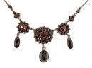 Vintage garnet necklace Victorian style
