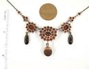 Vintage garnet necklace Victorian style