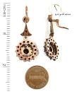 Bohemian garnet earrings w/14ct gold wires