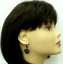 Vintage garnet earrings Victorian style