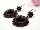 Vintage garnet earrings Victorian style