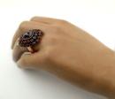 Vintage garnet ring Victorian style