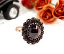 Vintage garnet ring Victorian style
