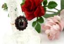 Vintage garnet ring Victorian style