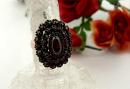 Vintage garnet ring Victorian style
