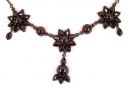 Vintage garnet necklace Victorian style