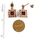 Bohemian garnet earrings in Art-Déco style