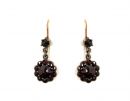 Cute Bohemian garnet earrings