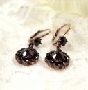 Cute Bohemian garnet earrings