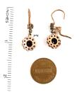 Cute Bohemian garnet earrings