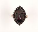 Original Bohemian garnet marquise ring