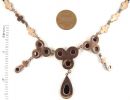 Vintage garnet necklace Victorian style