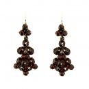 # Vintage garnet earrings w/14ct gold wires Victorian style