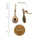 Original Bohemian garnet drop earrings