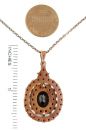*Large oval Bohemian garnet pendant