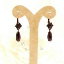 Cute Bohemian garnet earrings