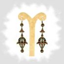 Gorgeous Bohemian garnet earrings w/14ctgold wires    ГРАНАТ 622WFL