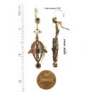 Gorgeous Bohemian garnet earrings w/14ctgold wires    ГРАНАТ 622WFL