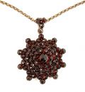 Vintage garnet pendant Victorian style