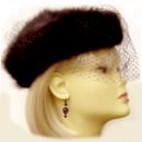 Original Bohemian garnet heart drop earrings