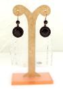 Pretty round Bohemian garnet earrings