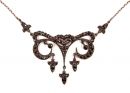 Original Bohemian garnet necklace i Art Nouveau style