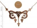 Original Bohemian garnet necklace i Art Nouveau style