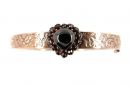Vintage garnet love heart bangle