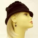 Original Bohemian garnet christmas stars earrings