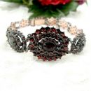 Impressive original Bohemian garnet bracelet