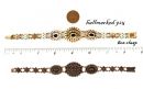 Impressive original Bohemian garnet bracelet