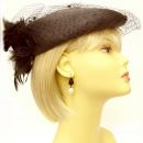 Original Bohemian garnet earrings with big freshwater pearls