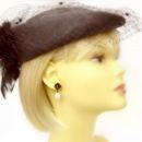 Square Bohemian garnet earrings with big freshwater pearls