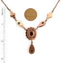 Vintage garnet necklace Victorian style