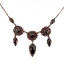 Vintage garnet necklace Victorian style