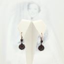 For Carol only : Bohemian garnet earrings