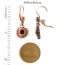 For Carol only : Bohemian garnet earrings