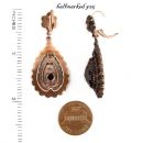 Vintage garnet earrings Victorian style