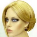 Beautiful garnet heart earrings w/ 14ct gold wires in Victorian style