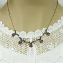 Bohemian five stars garnet necklace