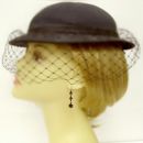 Cute Bohemian garnet cascade earrings