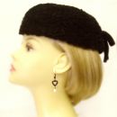 Bohemian garnet hearts & pearls earrings