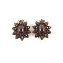 Vintage garnet star earclips (6900 RUB) Victorian style *L