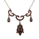 5.10.2013 zu ÄHNLICH Vintage garnet oval cabouchon festoon necklace