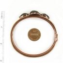 #Vintage garnet bangle with an oval center stone