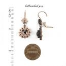 Original Bohemian garnet cascade earrings