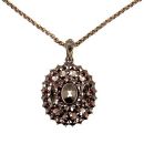 Vintage Bohemian garnet locket/pendant