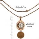 Vintage Bohemian garnet locket/pendant